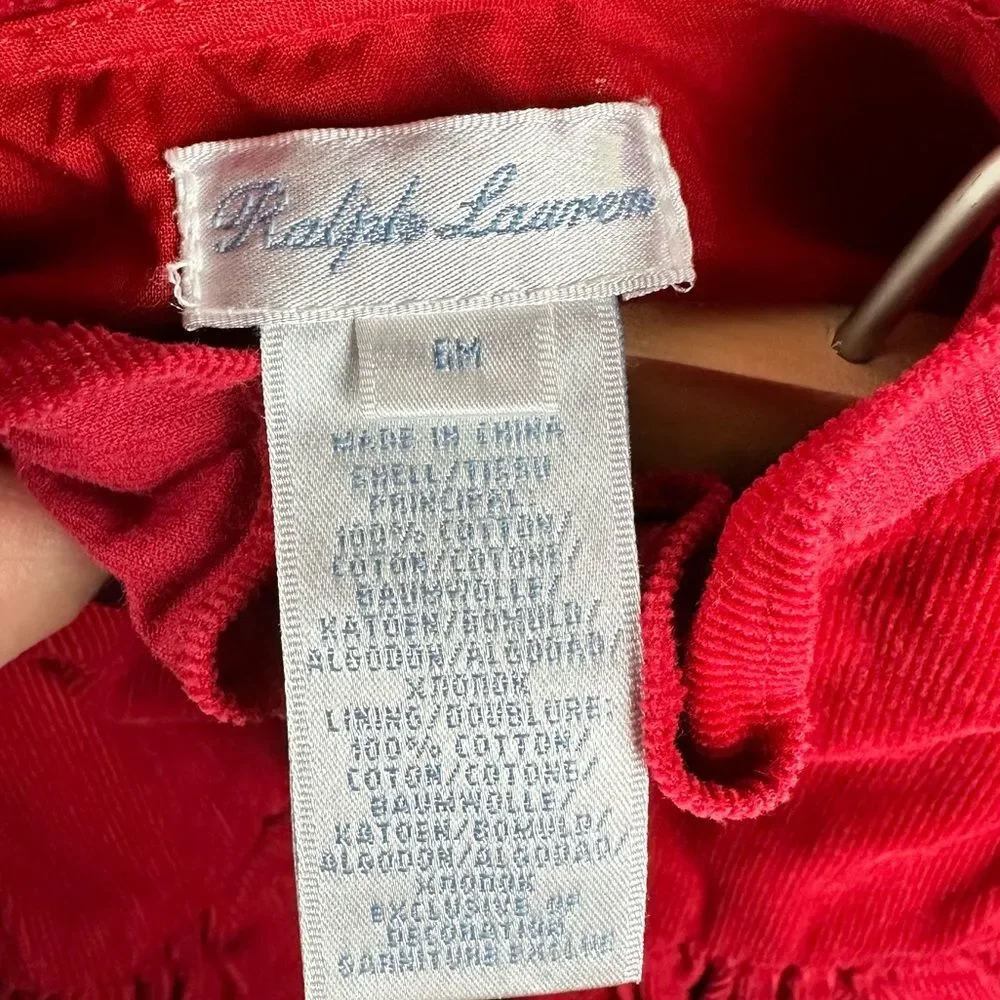 Ralph Lauren Corduroy Festive dress